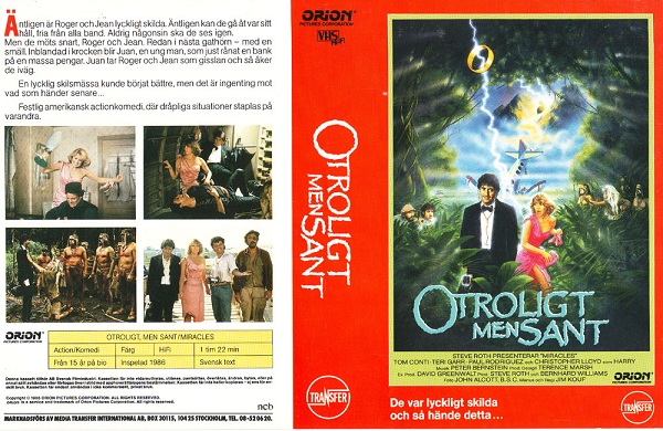 OTROLIGT, MEN SANT (vhs-omslag)