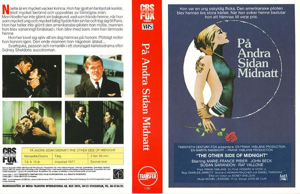 PÅ ANDRA SIDAN MIDNATT (vhs-omslag)