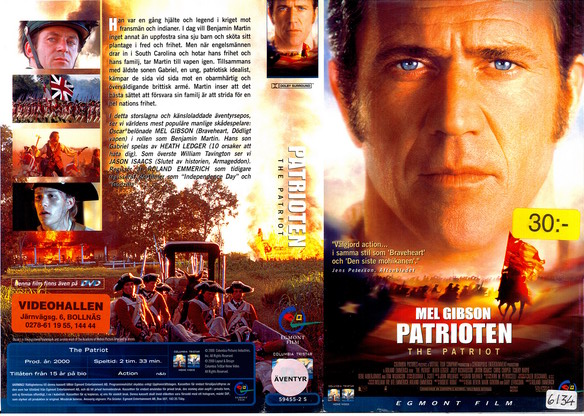 PATRIOTEN (Vhs-Omslag)
