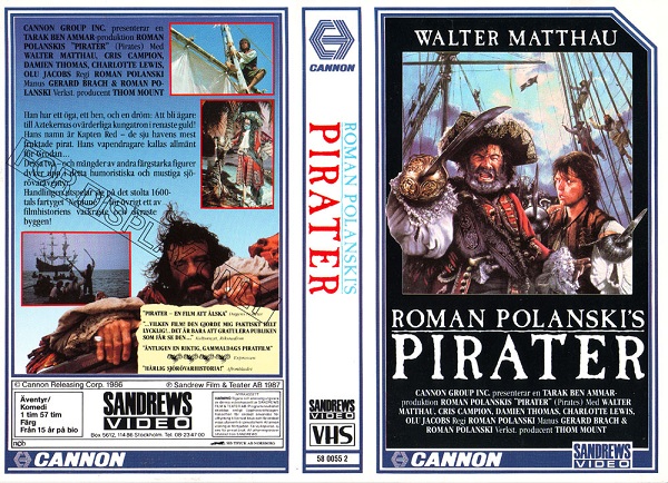 58 0055 2 PIRATER (vhs)