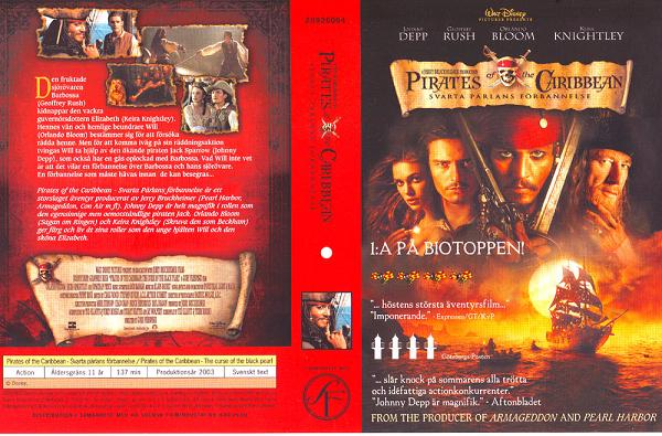 PIRATES OF THE CARIBBEAN - SVARTA PÄRLANS FÖRBANNELSE (vhs-omsla