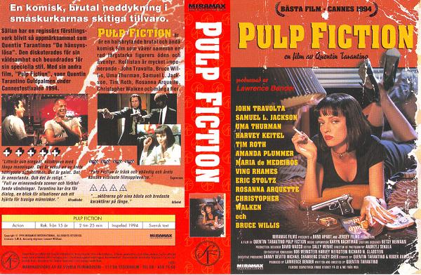 PULP FICTION (vhs-omslag)