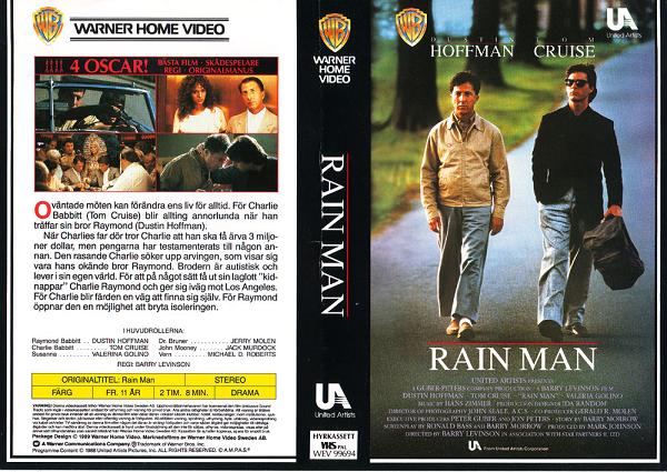 RAIN MAN (vhs-omslag)