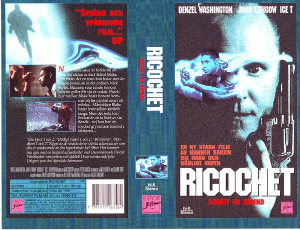 RICOCHET (Vhs-Omslag)