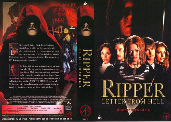 RIPPER LETTER FROM HELL (vhs-omslag)