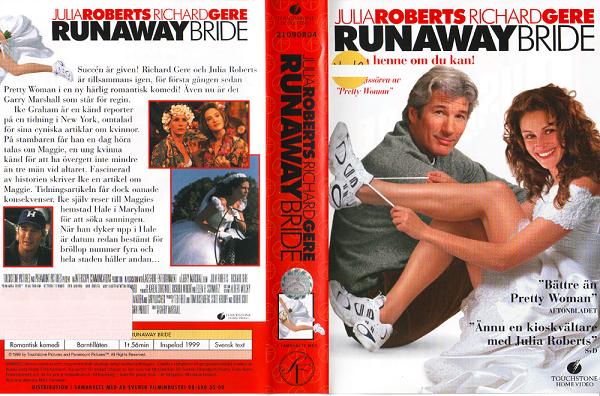 RUNAWAY BRIDE (vhs-omslag)