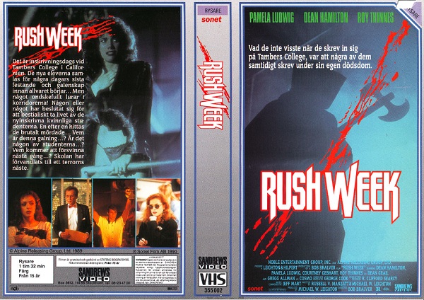 RUSH WEEK (vhs-omslag)