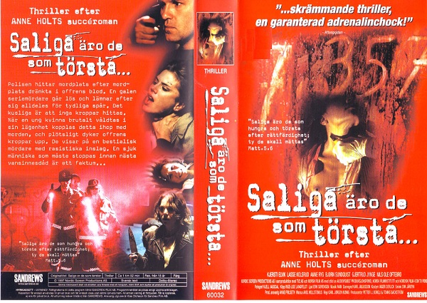 SALIGA ÄRO DE SOM TÖRSTA (vhs-omslag)