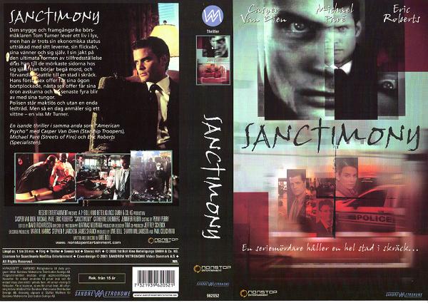 SANCTIMONY (vhs-omslag)