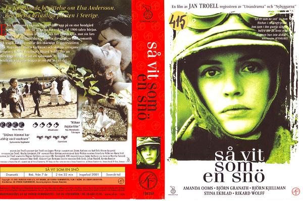 SÅ VIT SOM EN SNÖ (vhs-omslag)