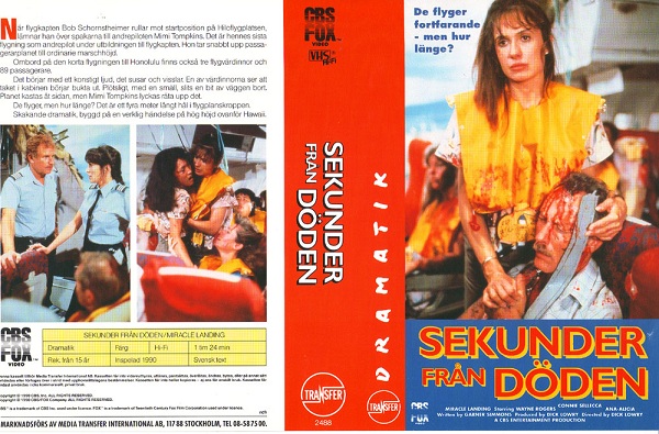 SEKUNDER FRÅN DÖDEN (vhs-omslag)