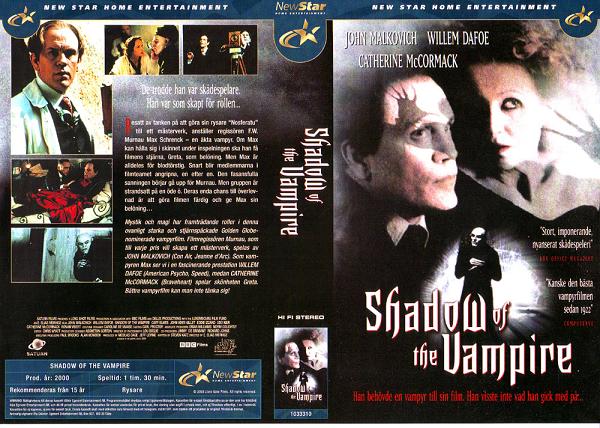 SHADOW OF THE VAMPIRE (Vhs-Omslag)