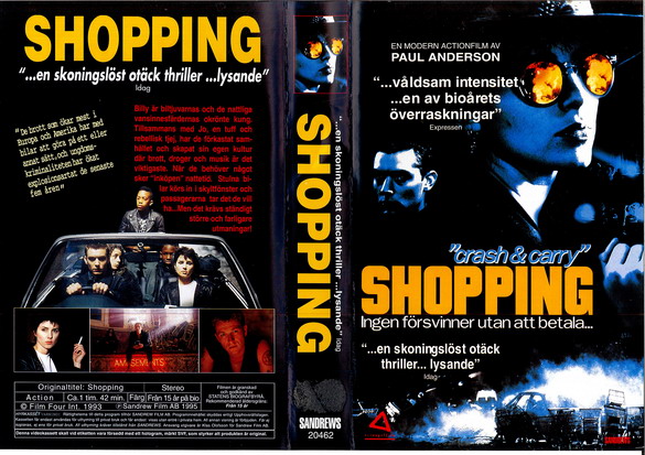 SHOPPING (vhs-omslag)