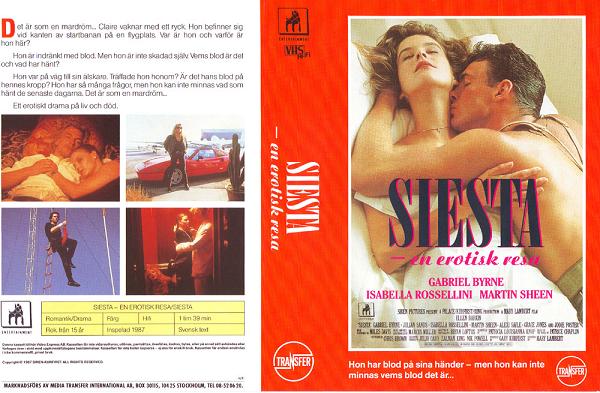 SIESTA - EN EROTISK RESA (vhs-omslag)