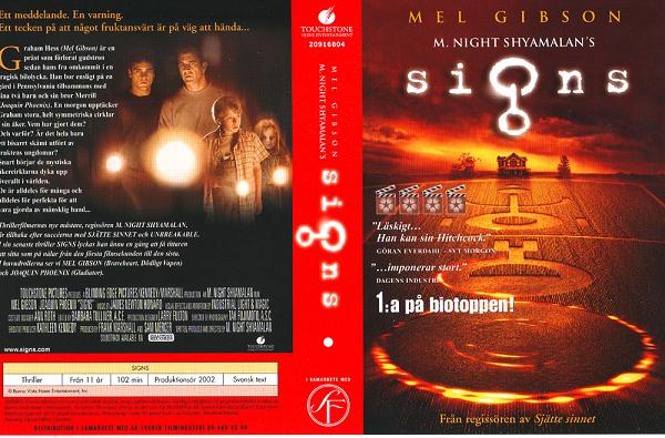 SIGNS (vhs-omslag)