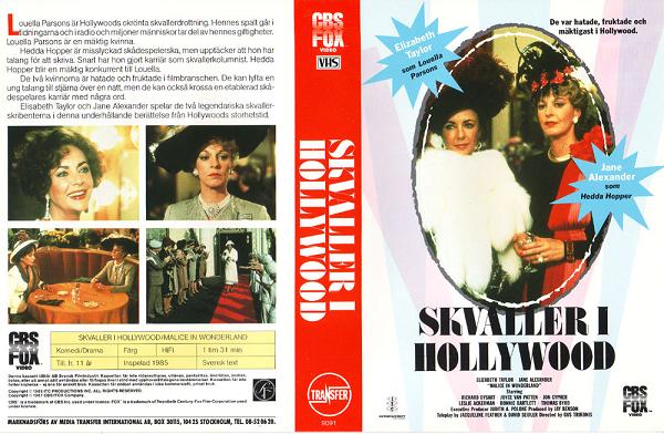 SKVALLER I HOLLYWOOD (vhs-omslag)