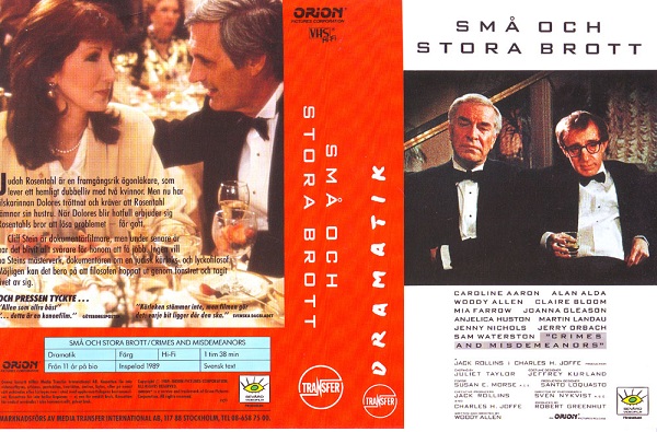 SMÅ OCH STORA BROTT (vhs-omslag)