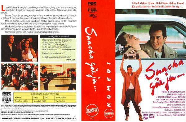 SNACKA GÅR JU (vhs-omslag)