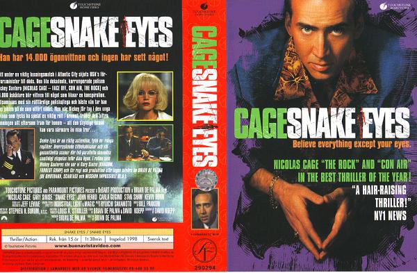 SNAKE EYES (vhs-omslag)