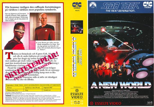 21109 STAR TREK TNG A NEW WORLD (VHS)