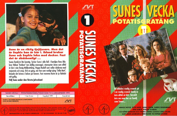 SUNES VECKA 1 - POTATISGRATÄNG (vhs-omslag)