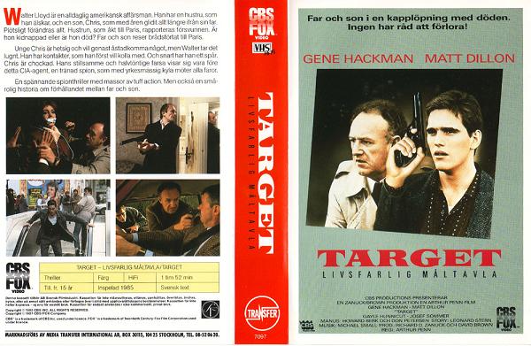 TARGET - LIVSFARLIG MÅLTAVLA (vhs-omslag)