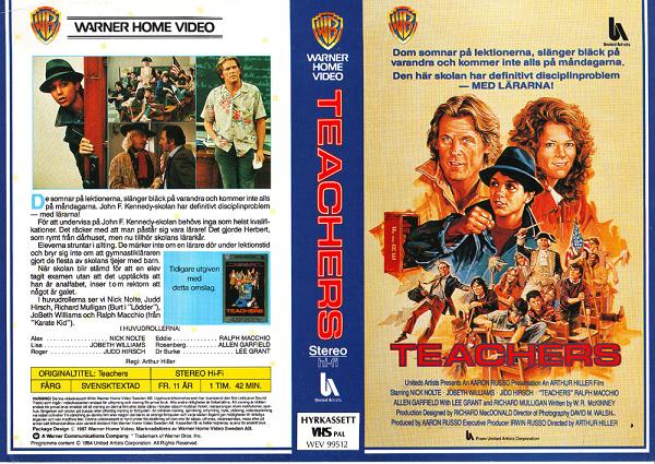 TEACHERS (vhs omslag)