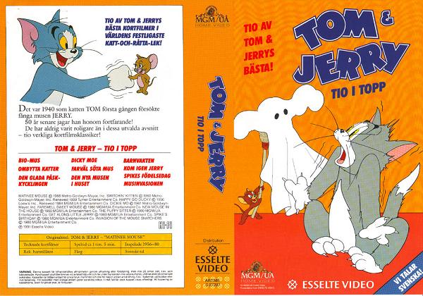 TOM & JERRY - TIO I TOPP (Vhs-Omslag9