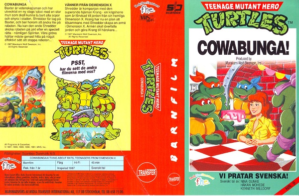TURTLES 9 (vhs-omslag)