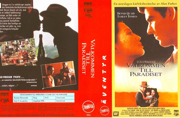 VÄLKOMMEN TILL PARADISET (vhs-omslag)