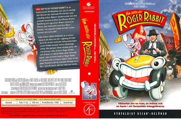 VEM SATTE DIT ROGER RABBIT (vhs-omslag)