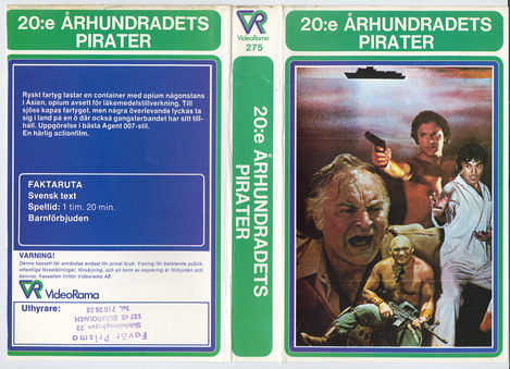 275 20:E ÅRHUNDRADETS PIRATER (VHS) GRÖN