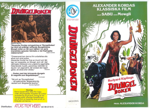 705 DJUNGELBOKEN (VHS)