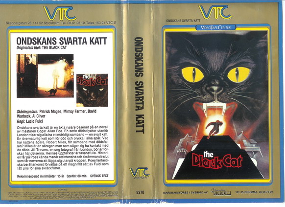 8270 ONDSKANS SVARTA KATT (VHS)