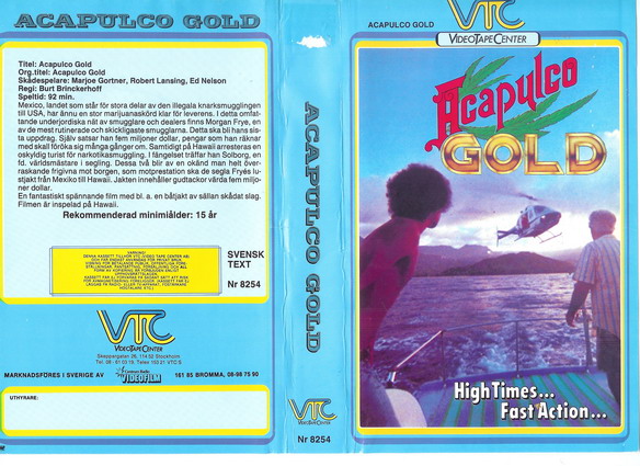 Acapulco Gold - skyltexemplar (Vhs-omslag)