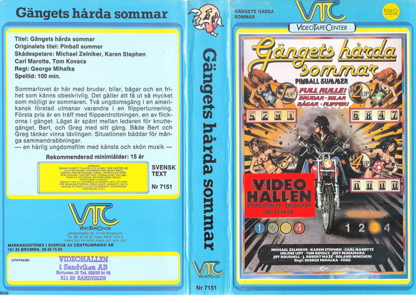 7151 GÄNGETS HÅRDA SOMMAR  (VHS)