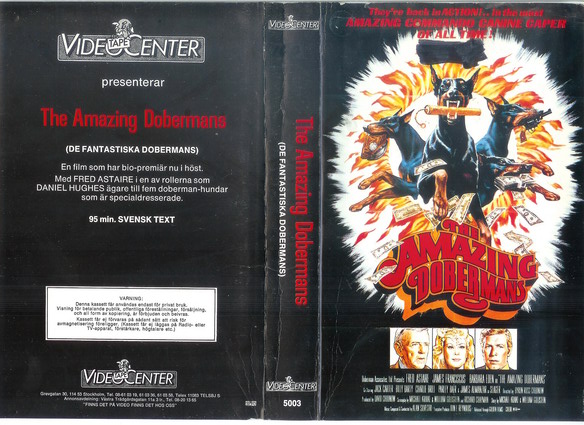 5003 DE FANTASTISKA DOBERMANS (VHS) RÖD TEXT