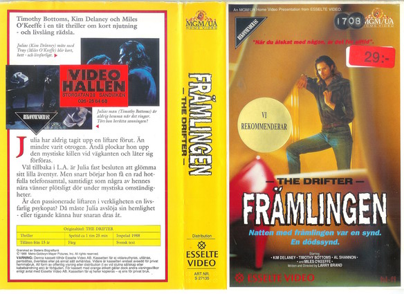 27135 FRÄMLINGEN-THE DRIFTER (VHS)