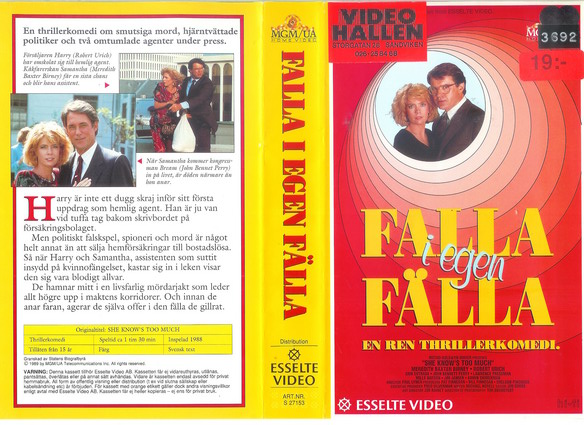 27153 FALLA I EGEN FÄLLA (VHS)