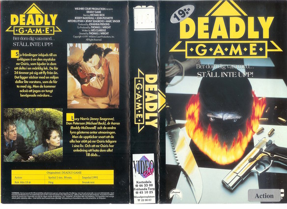 Deadly game (Vhs-Omslag)