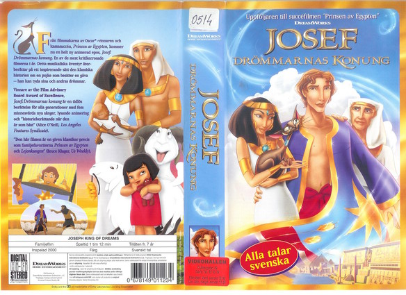 JOSEF DRÖMMARNAS KONUNG (VHS)