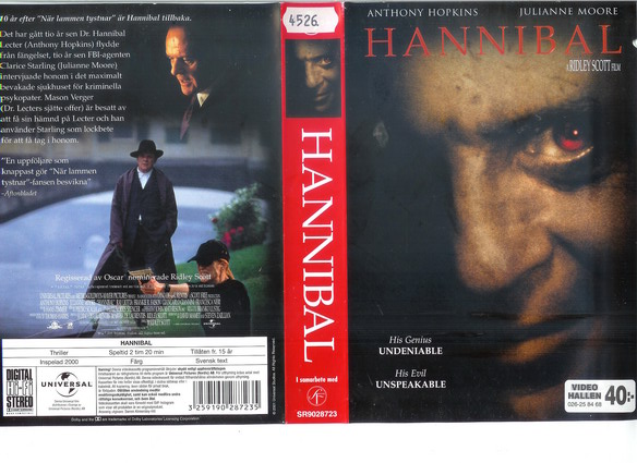 HANNIBAL (VHS)