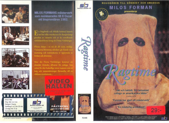 7249 RAGTIME (VHS)