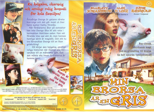 MIN BRORSA ÄR EN GRIS (vhs-omslag)