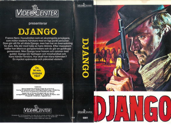 5081 DJANGO (VHS)ner klippt omslag