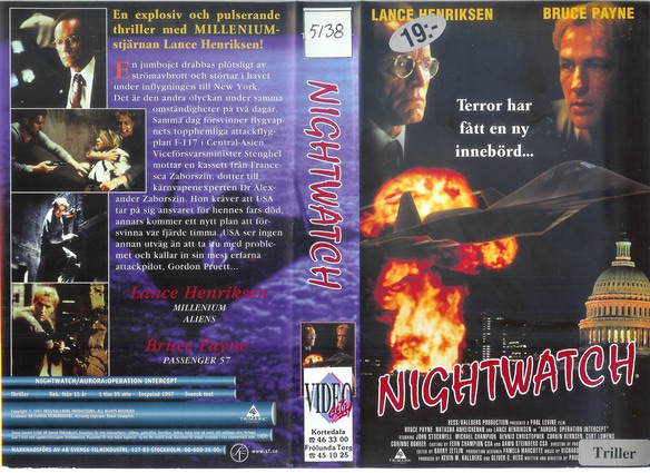 NIGHTWATCH - 1997 (VHS)