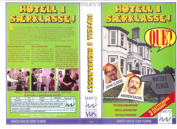 HOTELL I SERKLASSE - GRÖN (VHS)