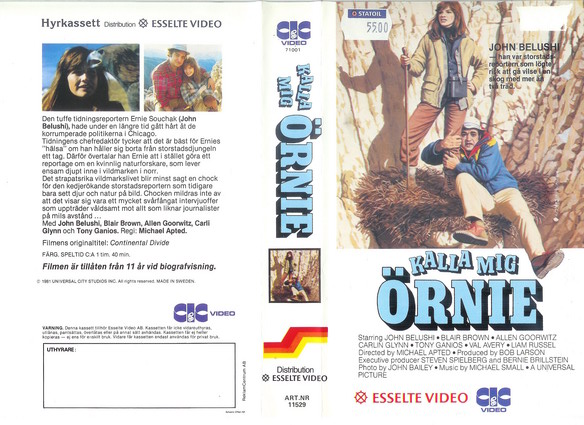 11529 KALLA MIG ÖRNIE  (VHS)
