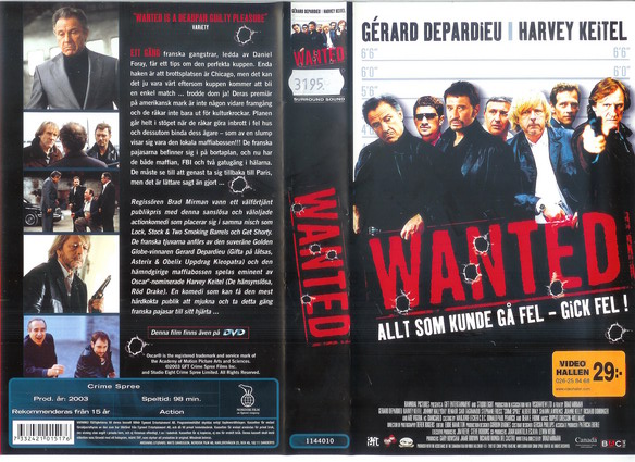 WANTED  (Vhs-Omslag)