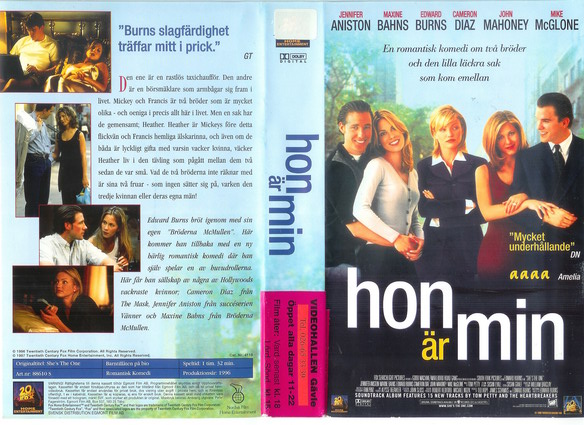 HON ÄR MIN  (Vhs-Omslag)